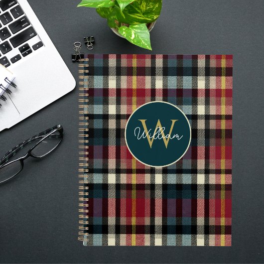 Aangepaste Planner Gingham Patroon Stijl