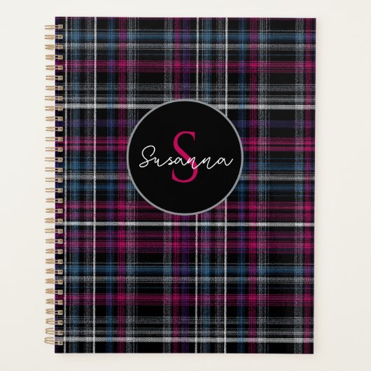 Aangepaste Planner Gingham Patroon Stijl (Voorkant)
