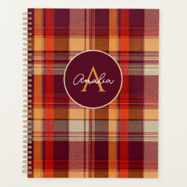 Aangepaste Planner Gingham Patroon Stijl