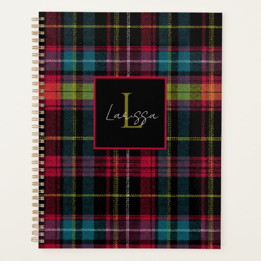 Aangepaste Planner Gingham Patroon Stijl (Voorkant)