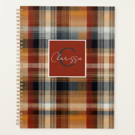 Aangepaste planner met Gingham-patroonstijl