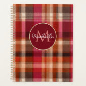Aangepaste planner met Gingham-patroonstijl (Voorkant)