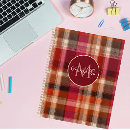 Aangepaste planner met Gingham-patroonstijl