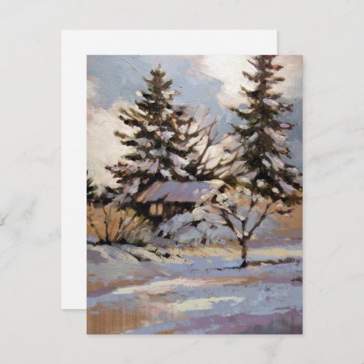 Aangepaste platte briefkaart (Voorkant / Achterkant)