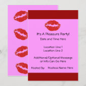 Aangepaste Plezierpartij nodigt Kaart (Voorkant / Achterkant)