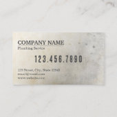 Aangepaste plug-service visitekaartje (Achterkant)