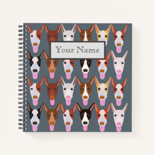 Aangepaste Podenco Dog wordt grijs Notitieboek