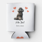 Aangepaste poedel huisdier bruiloft Koelbox Blikjeskoeler (Voorkant)