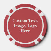 Aangepaste Poker Chip, Gepersonaliseerde Tekst/ Af Chips (Achterkant)