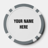 Aangepaste poker chip golf bal markers met ster lo (Achterkant)