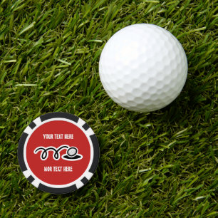 Aangepaste poker chip golf bal markers personali