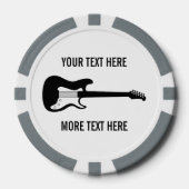 Aangepaste poker chip golf met elektrische gitaar (Voorkant)