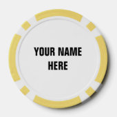 Aangepaste poker chip golfbal marker met kroon log (Achterkant)