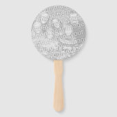 Aangepaste poker chip hand fan voor Vegas bruiloft Handwaaier (Achterkant)