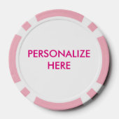 AANGEPASTE POKER CHIPS - ROZE MARTINI (Achterkant)