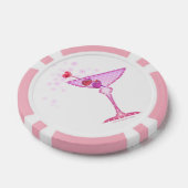 AANGEPASTE POKER CHIPS - ROZE MARTINI (Enkel)
