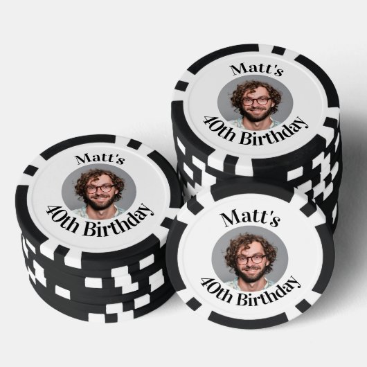 Aangepaste Poker Chips Verjaardagsgunst (Opstapeling)