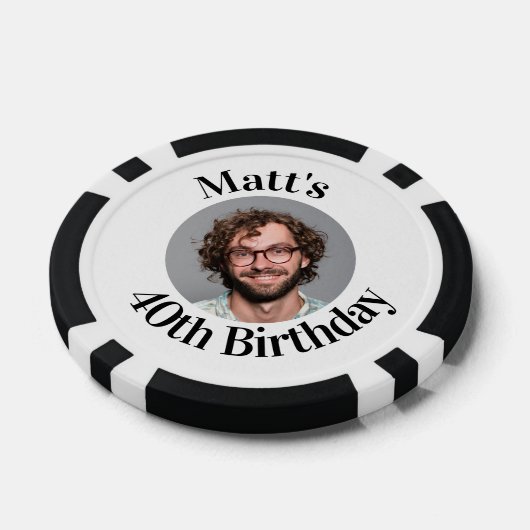 Aangepaste Poker Chips Verjaardagsgunst (Enkel)