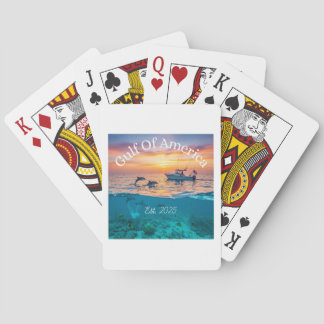 Aangepaste poker kaarten - Golf van Amerika kaarte