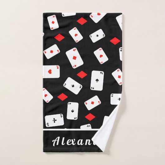 Aangepaste Poker Speelkaarten Handdoek (Handdoek)