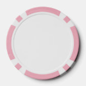 Aangepaste pokerchips, roze gestreepte rand poker chips (Achterkant)