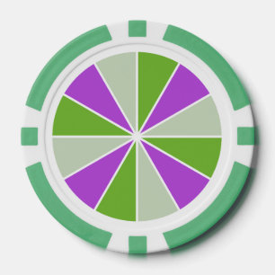 Aangepaste pokerchips voor kleurenwiel