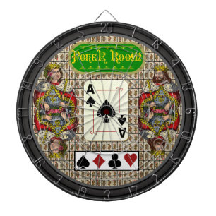Aangepaste pokerruimte dartbord