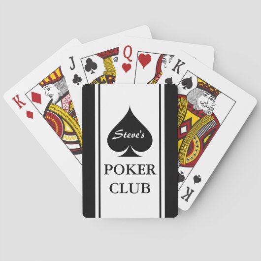 Aangepaste pokerspeelkaarten met ruimte voor schop speelkaarten (Achterkant)