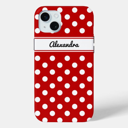 Aangepaste polaire rode achtergrond Case-Mate iPhone case (Achterkant)