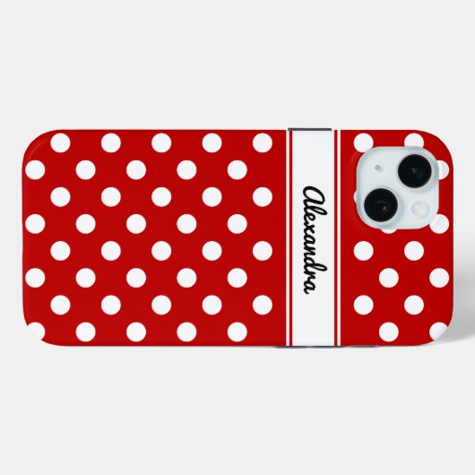 Aangepaste polaire rode achtergrond Case-Mate iPhone case (Achterkant (horizontaal))