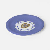 Aangepaste politie-afdeling Badge Retirement Papieren Bordje (Gekanteld)