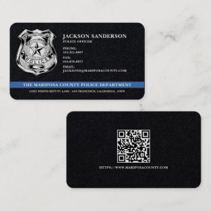 Aangepaste Politieafdeling Handhaving QR-code Visitekaartje