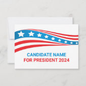 Aangepaste politieke campagne Amerikaanse vlag Kaa (Voorkant)