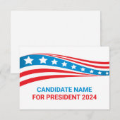 Aangepaste politieke campagne Amerikaanse vlag Kaa (Voorkant / Achterkant)