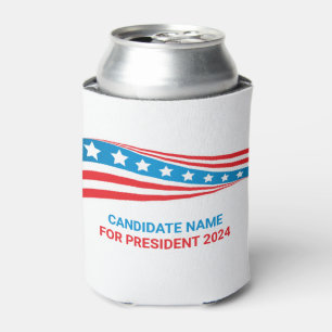Aangepaste politieke campagne Amerikaanse vlag Sja Blikjeskoeler