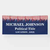 Aangepaste politieke campagne Spandoek (Horizontaal)