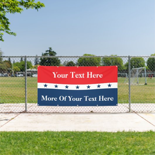 Aangepaste politieke campagne spandoek (Insitu)