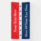Aangepaste politieke campagne spandoek (Verticaal)