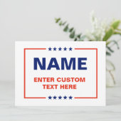 Aangepaste politieke Logo (Trump Design) Kaart (Staand voorkant)