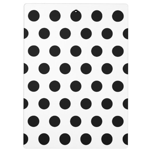 Aangepaste Polka Dot Red Apple-leraar Klembord (Achterkant)