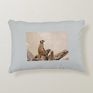 Aangepaste polyester Accent Cushion Meerkat Decoratief Kussen