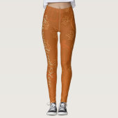 Aangepaste Pompoen Patch Herfst Leggings | Persona (Voorkant)