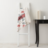 Aangepaste pompoen voor Halloween Cute Ghost Bone Sherpa Deken (In situ)