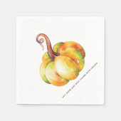 Aangepaste pompoen voor Thanksgiving Servet (Voorkant)