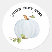 Aangepaste pompoennaam Sticker of zegel Tekst toev (Voorkant)