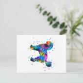 Aangepaste pool | Hond Birthday-kaart Aankondigingskaart (Staand voorkant)