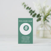 aangepaste POOL SHARK-kaart Visitekaartje (Staand voorkant)