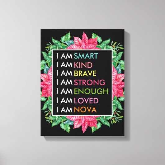 Aangepaste positieve effecten voor kinderen canvas afdruk (Voorkant)