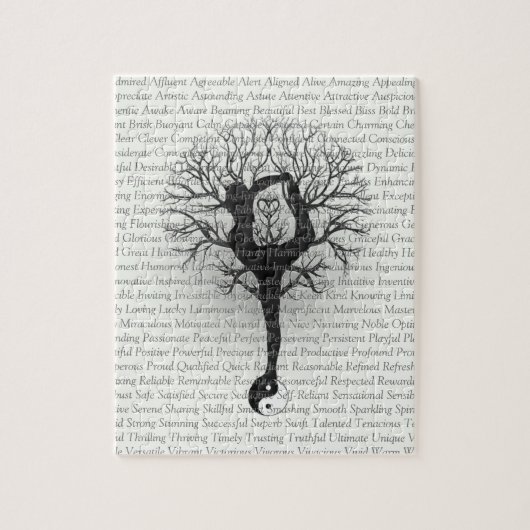 Aangepaste positieve woordbevestiging legpuzzel (Verticaal)