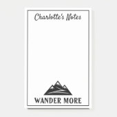 Aangepaste Post-it® notes met logo voor bergpieken (Voorkant)